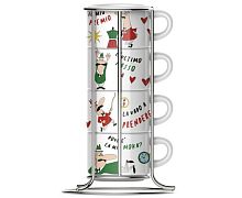 Набор чашек для капучино, коллекция Italia, Bialetti TAZZ203 4 шт.